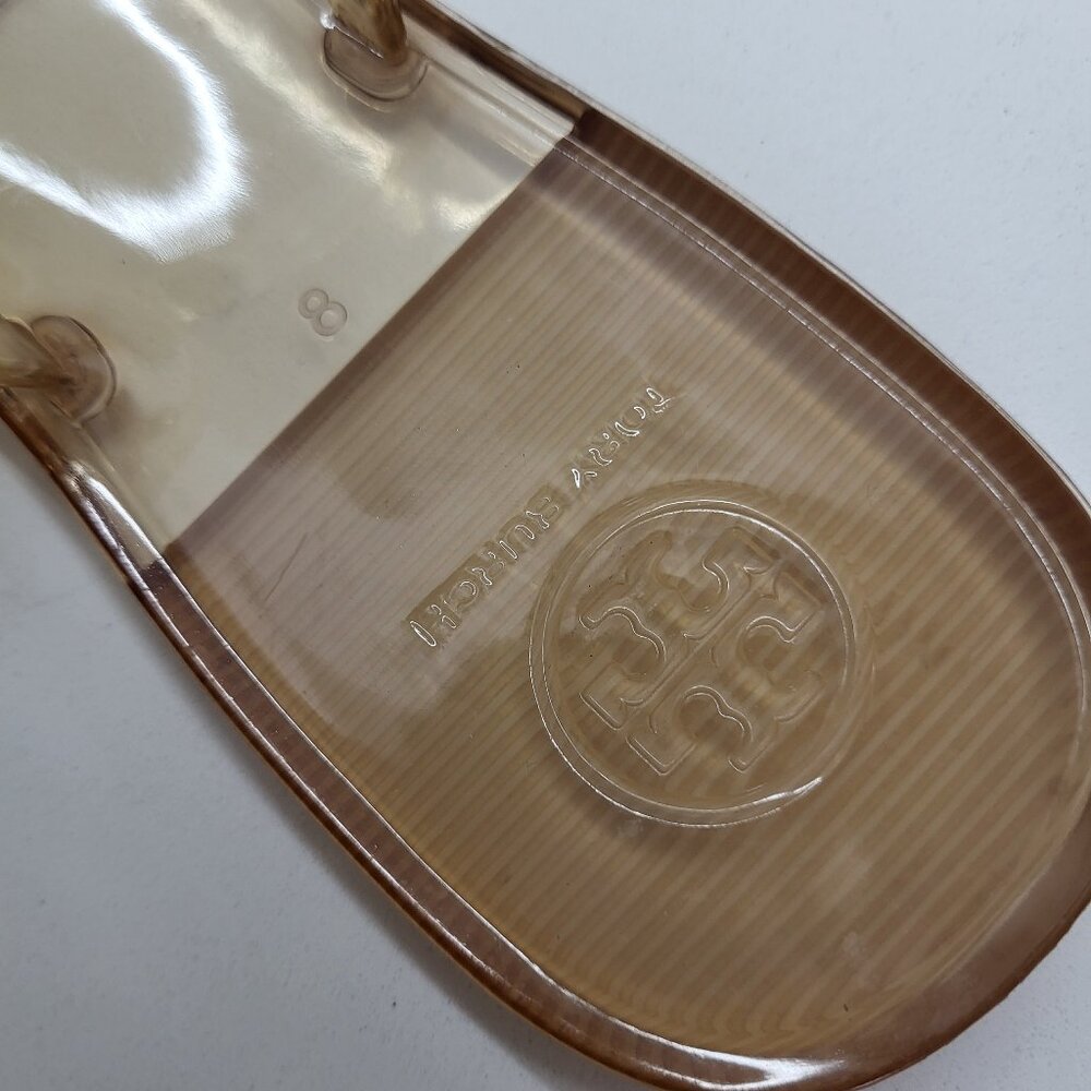 Tory Burch Miller Beige Jelly Thong Sandals - Picture 3 of 4